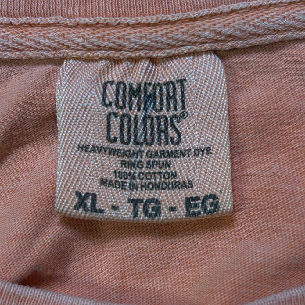 Comfort Colors T-Shirt Mens XL Salmon Adirondack Hot Rod Car Show Graphic Tee - Picture 3 of 8
